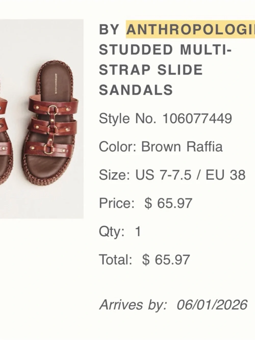 Anthropologie rich brown